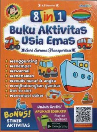 8 In 1 Buku Aktivitas Usia Emas : Seni Sarana Transportasi